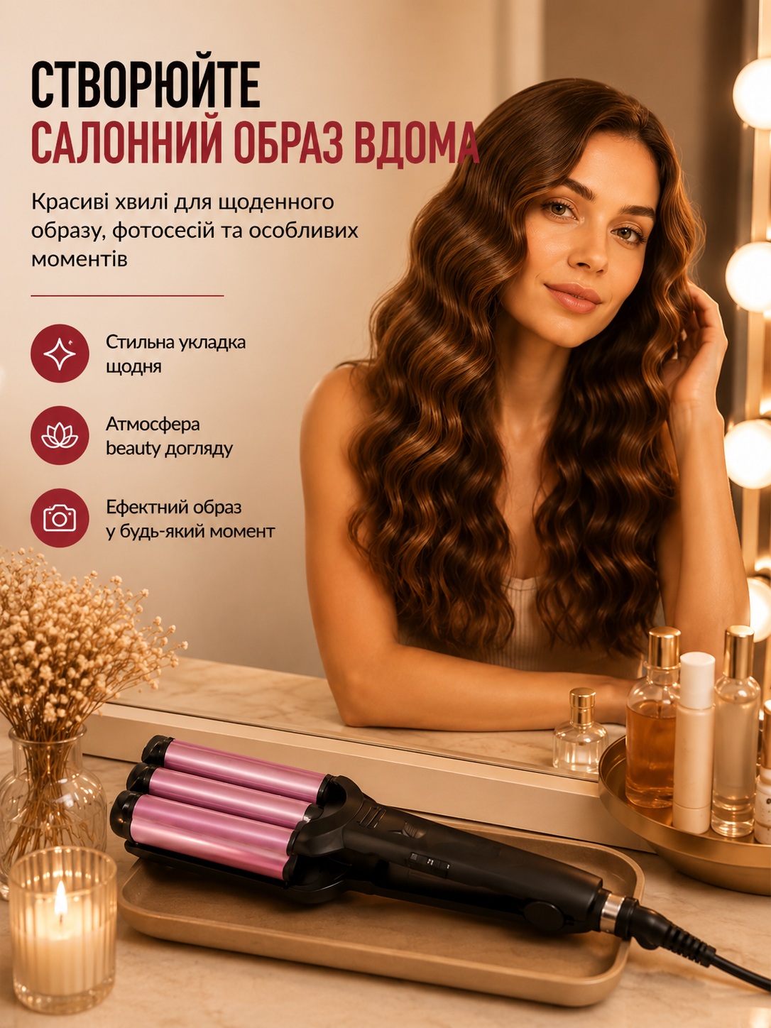 Плойка три хвилі в користуванні